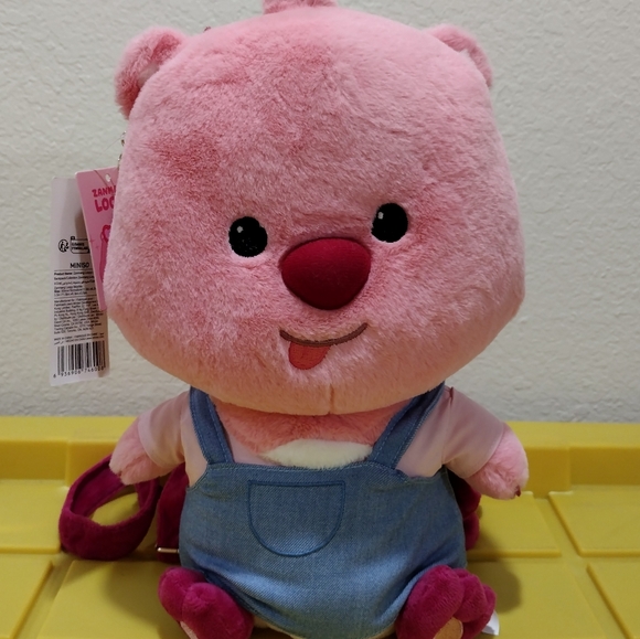 ZANMANG LOOPY MINISO PLUSH BACK PACK ZANMANG LOOPY BACKPACK WITH MINI BAG NEW - Picture 2 of 12